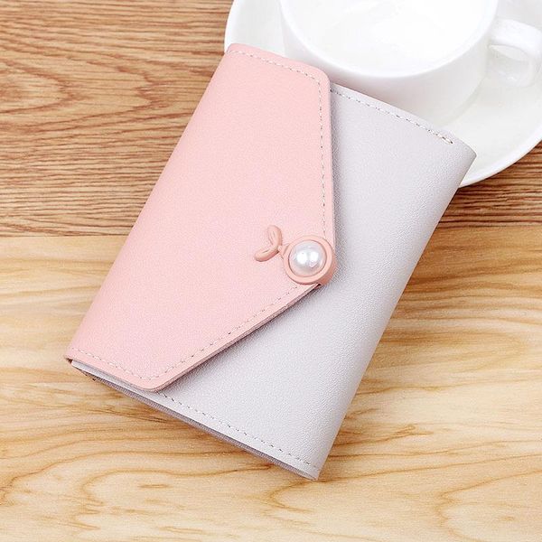 

wallets small wallet 2021 ms purse han edition ran short color contracted personality with mini change, Red;black