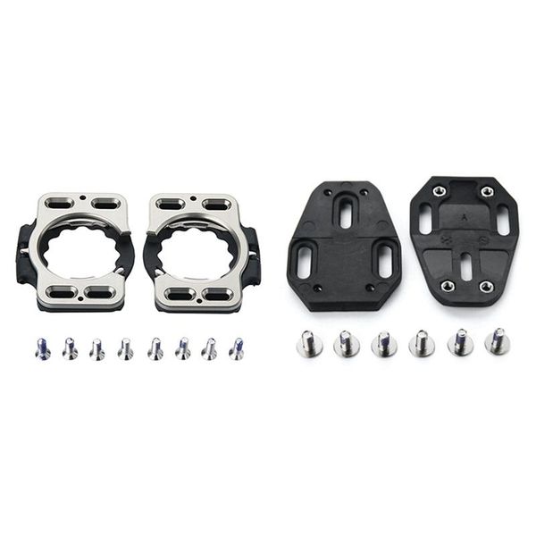 

bike locks 1 pair quick release parts aluminum alloy cleat cover for speedplay zero & 1pair of self-locking bicycle pedal
