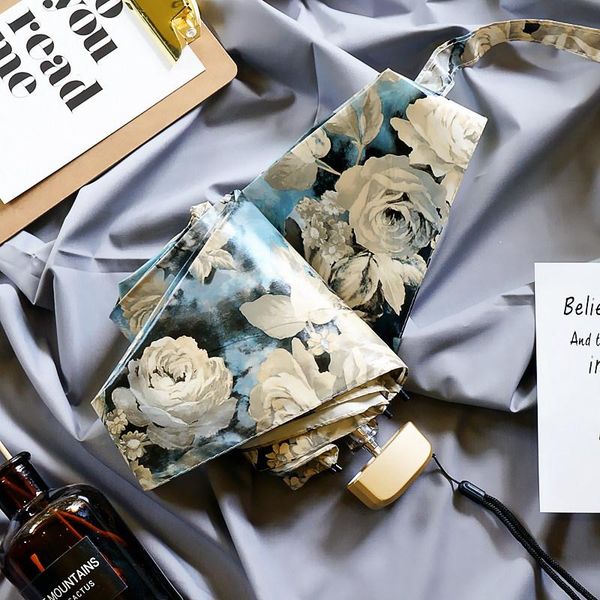 

umbrellas patio folding umbrella multi color flower cute chinese rain women pocket guarda chuva household products bl50xs