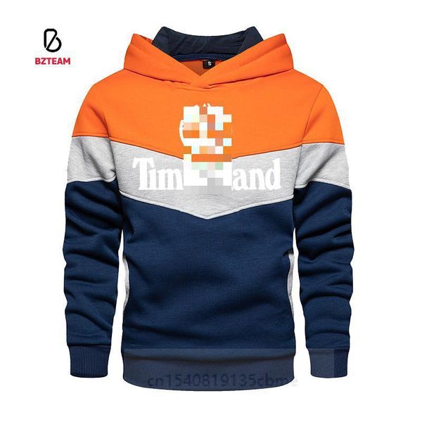 

men's hoodies & sweatshirts bzteam brand hoodie sweatshirt patchwork print 2021 fall winter hip hop streetwear, Black