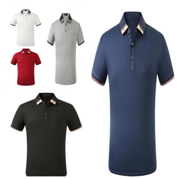 

luxury casual mens t shirt breathable polo wear designer short sleeve t-shirt 100% cotton wholesale black and white size s~3xl, White;black
