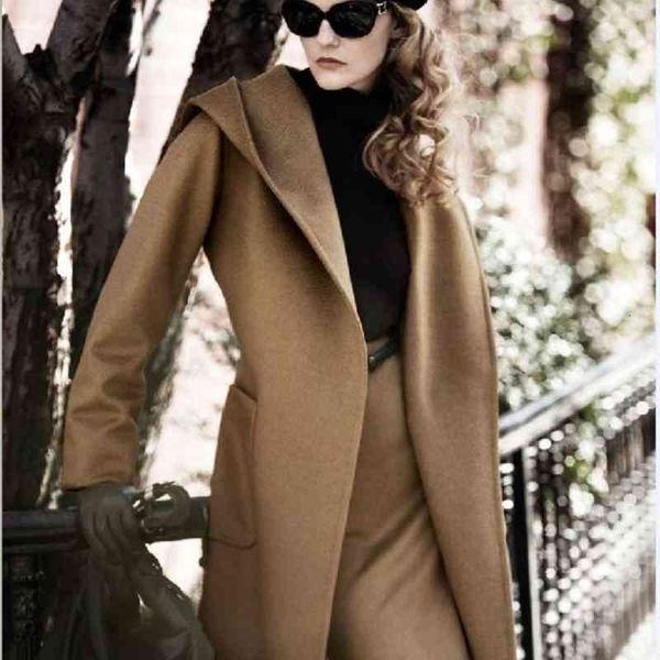 

women's jackets coats autumn and winter double faced overcoat rfbc, Black;brown
