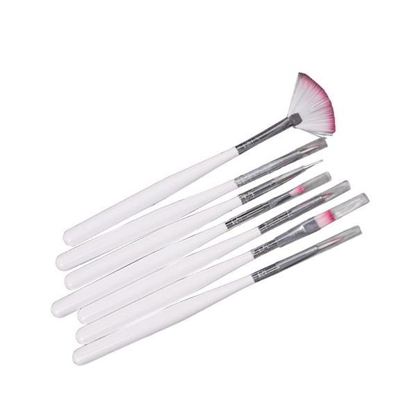 

nail brushes 7pcs carved pencil drawing pen paintbrush manicure brush art, Yellow