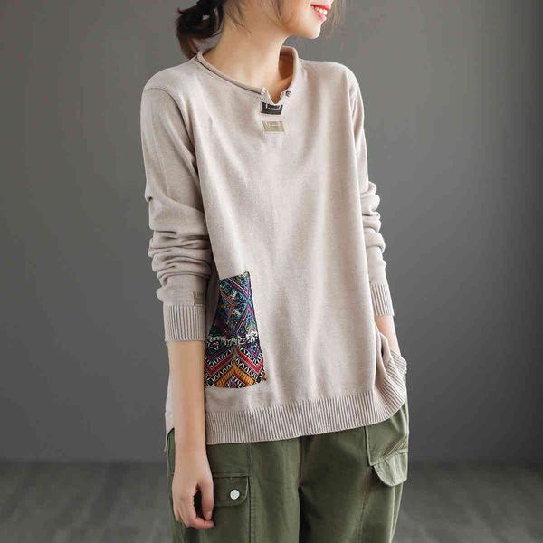 

polos Vintage turtleneck fashion cartoon print blouse women's tops, White