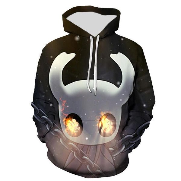 

men's hoodies & sweatshirts 3d printed casual men women children hollow knight streetwear boy girl kids fashion long sleeve cool, Black