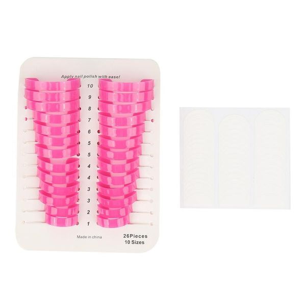 

nail art kits 26pcs polish model clip women manicure gel edge glue overflow beauty tool