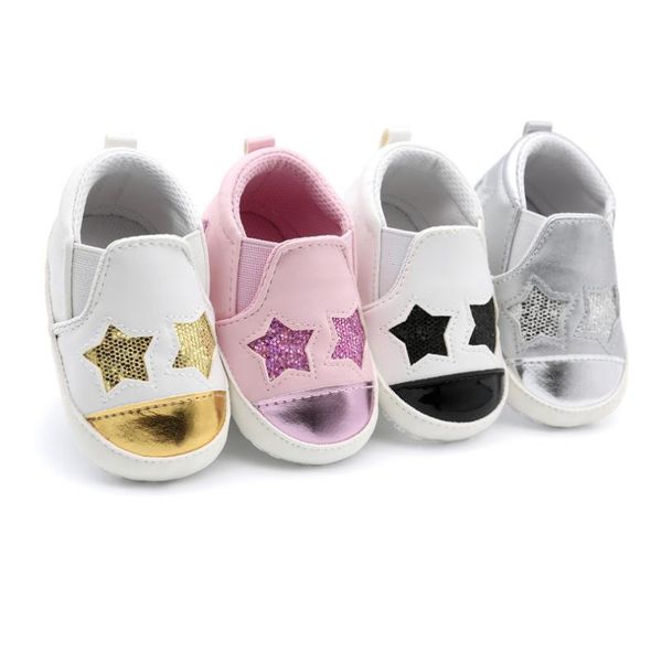 

first walkers baby shoes boy girl born infant toddler casual comfor cotton sole anti-slip pu leather girls crawl crib