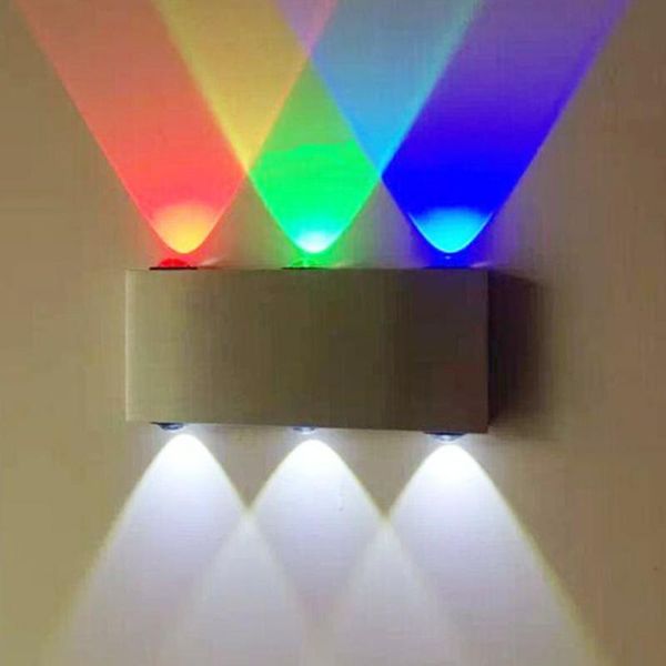 

wall lamp indoor fashion 6w led ac100v/220v acrylic abajur material aluminum decorate sconce bedroom light