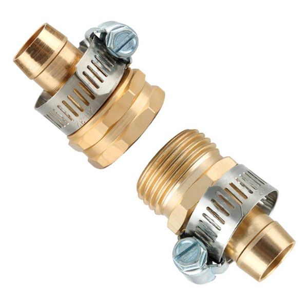 

watering equipments garden hose repair mender kit connector 3/4 male female set irrigation system sd