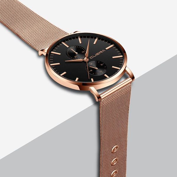 

wristwatches men women's watch fashion casual clock stainless steel quartz drop relogio masculino zegarek damski, Slivery;brown