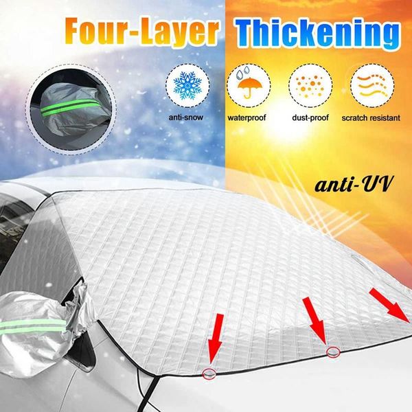 

car sunshade universal front windshield cover outdoor protection full covers snow waterproof dustproof