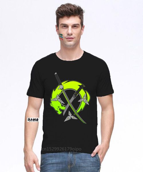 

men's t-shirts genji t shirt the dragon becomes me t-shirt cotton mens tee short sleeve big graphic cute beach tshirt, White;black