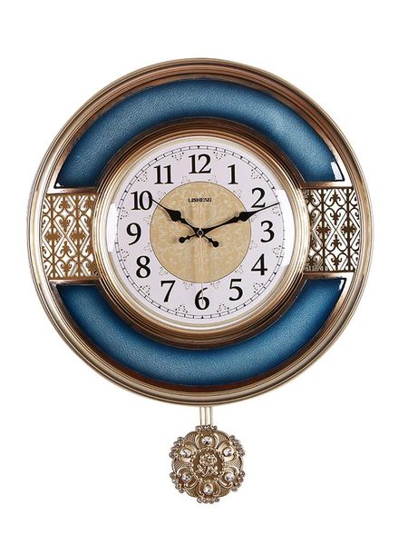 

wall clocks pendulum gold clock european modern design simple creative large luxury bedroom reloj home decor eb5wc
