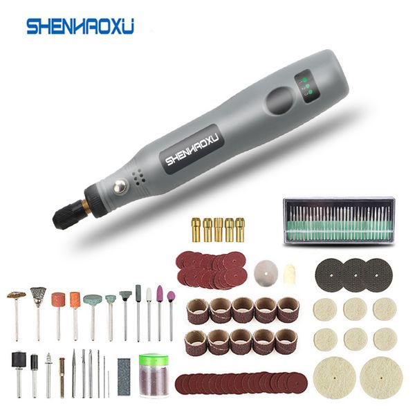 

mini cordless grinder electric drill 3speed adjustable engraving pen cutting polishing rotary tool with dremel accessories