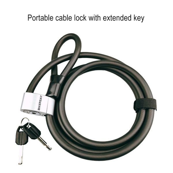 

bike locks outdoor bicycle lock accessories household portable extension wire rope motorcycle anti-theft steel cable