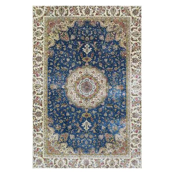 

carpets 4'x6' oriental handmade floral silk area rug hand knotted persian