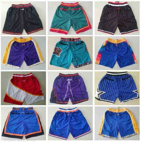 

team just don shorts sport basketball short wear with pocket zipper sweatpants pant blue white black red purple sale online man style