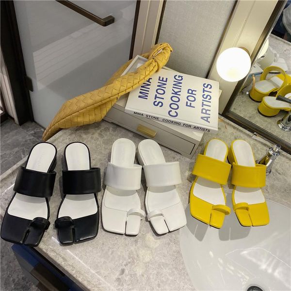 

cross-tied shallow slippers soft shoes woman 2021 square toe med pantofle rubber flip flops comfort summer block hawaiian, Black