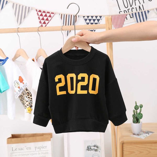 

boys girls sweatshirt kids children sweater toddlers pullover youth cotton 2020 fashion clothes spring summer fall autumn g0917, Black