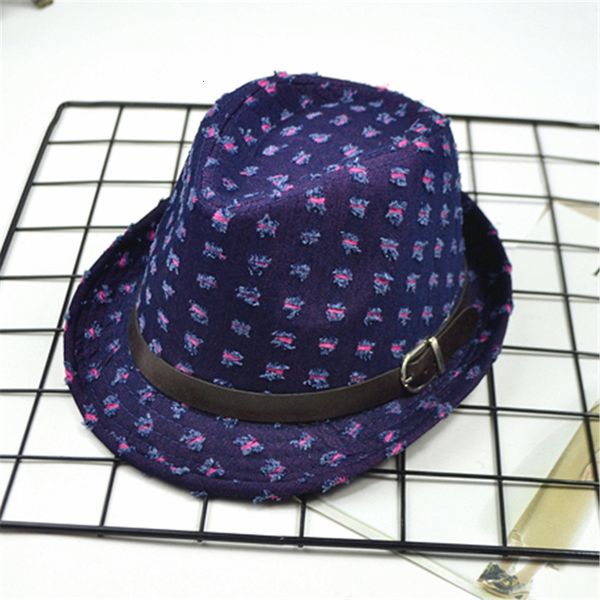 

autumn new children's woolen jazz travel performance hat baby flannel hat sun visor hat, Blue;gray