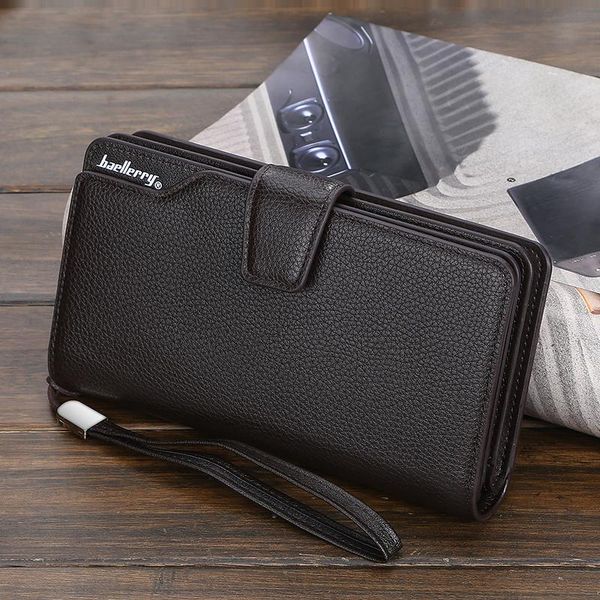 

wallets fashion clutch bag men wallet windbreaker wrist coin purse leather, Red;black