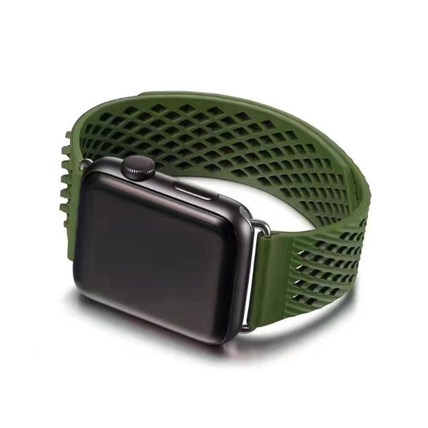 

watch bands silicone band series 1 2 strap sport 38 42mm, Black;brown