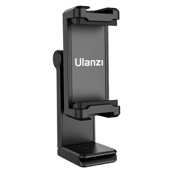 

ulanzi st-22 360Â° universal horizontal and vertical shooting phone mount holder clamp clip with double cold shoe tripod lighting & studio ac