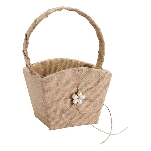

other garden supplies flower girl basket rustic burlap wedding for party banquet