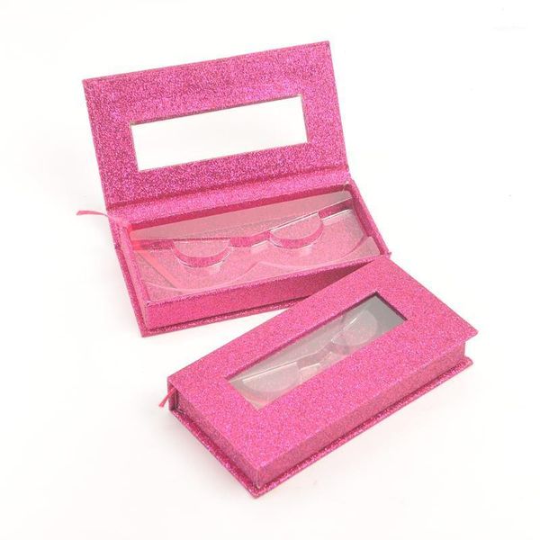 

wholesale false eyelash packaging rose red box lash boxes customize mink lashes package storage magnetic case makeup bulk vendor1