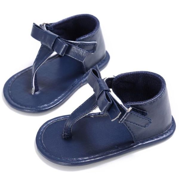 

first walkers fashion summer baby kids girls pu leather bowknot flip-flops prewalker infants footwear crib shoe shoes