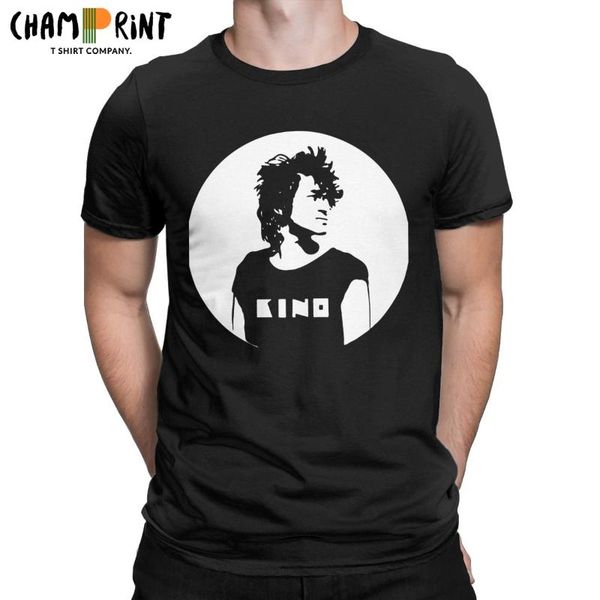 

men's t-shirts viktor tsoi soviet for men creative cotton tee shirt round collar short sleeve t shirts gift clothing, White;black