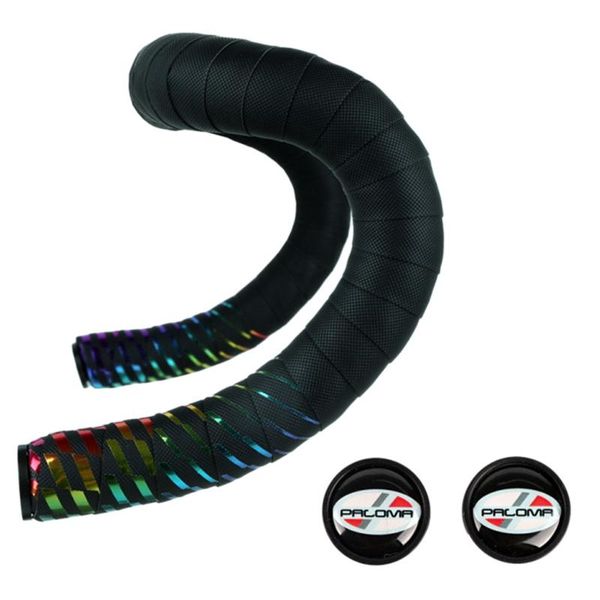 

bike handlebars &components paloma striped gradient color bent handlebar wrap tape strape road bicycle non-slip grip