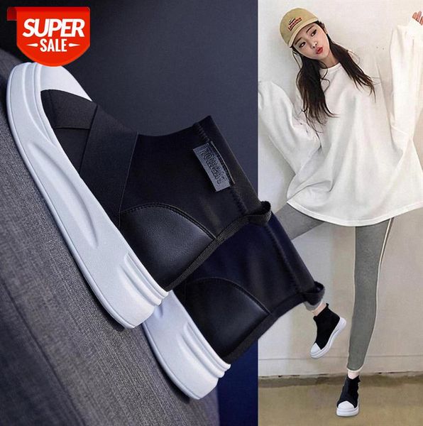 

ins socks shoes women korean version of all-match high-female students increase casual c136 #nm3a