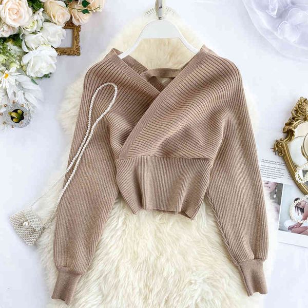 

women's sweaters jerk-shirt with short waist feminine, silk shirt bat sleeves for fall and winter 220 dkix, White;black
