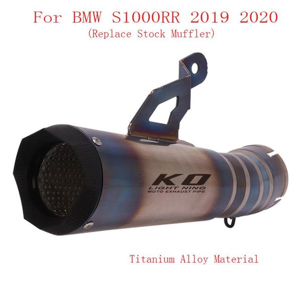 

slip on s1000rr motorcycle exhaust baffle pipe muffler escape tip for 2021 system