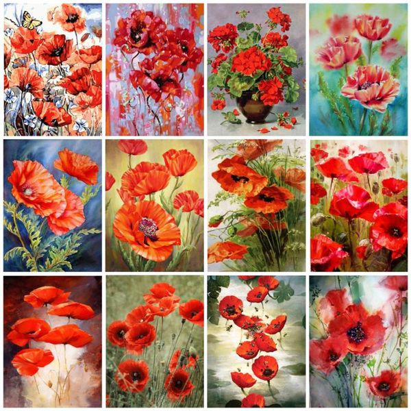 

diamond painting evershine art cross stitch mosaic flowers picture rhinestone bead embroidery kits hobby gift wall decor