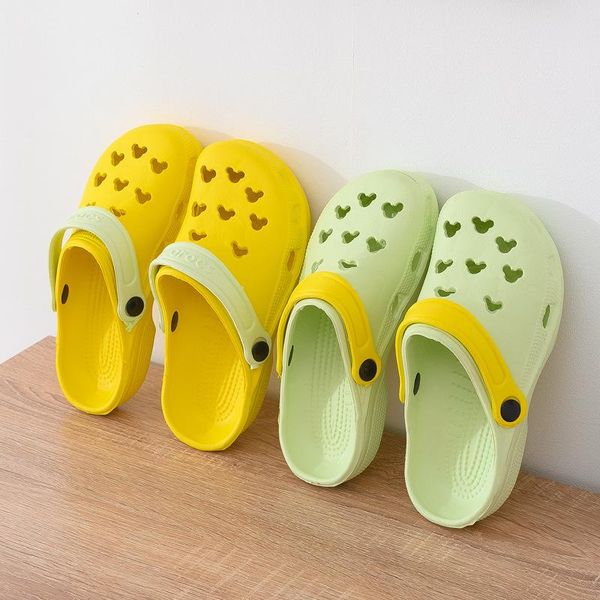 

sandals summer hole shoes eva garden hollowed out lovely women's beach non slip breathable, Black