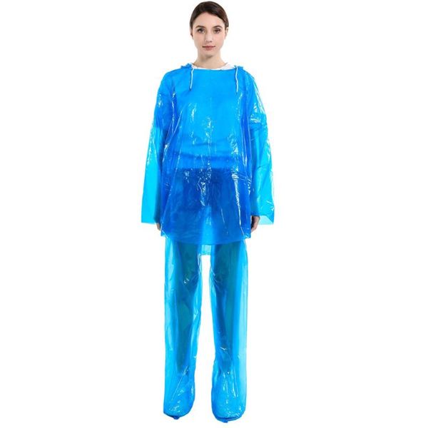 

raincoats disposable raincoat for adults rain coat waterproof hooded cover rainwear dustproof color random sno88