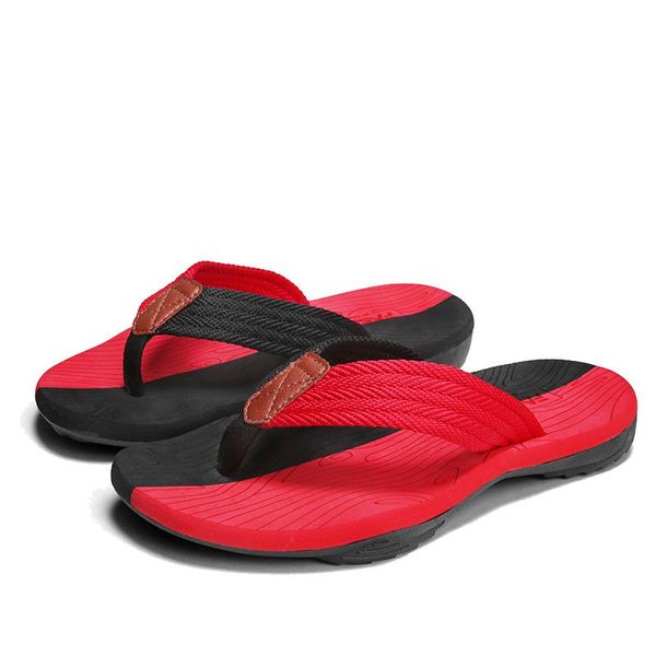 

slippers 2021 summer big size youth of fish men non-slip cool outside beach massage flip flops breathable rubber toe sandals, Black