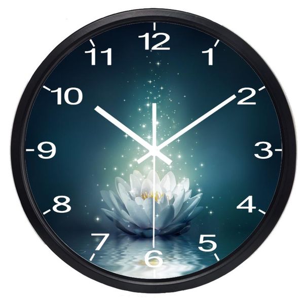 

wall clocks buddhism lotus clock beautiful color hall quality