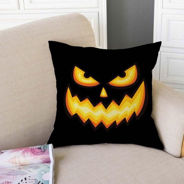 

cushion/decorative pillow halloween pumpkin demon cover living room sofa car pillowcase print 45*45 cotton linen cartoon cushion covers