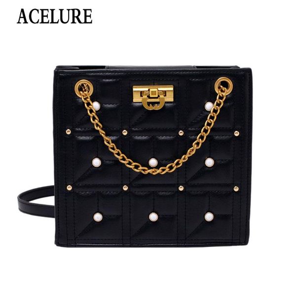 

female vintage zipper messenger handbags plaid pu leather satchels fashion rivet metal chain shoulder crossbody bags cross body