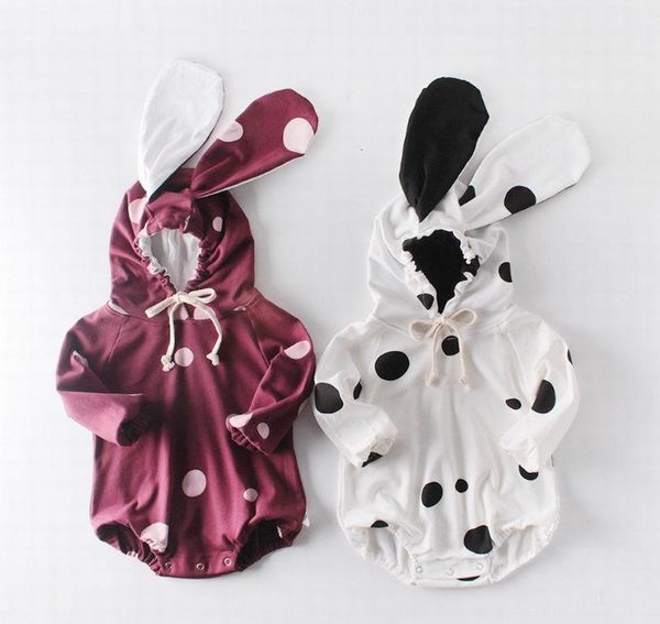 

rompers big ears baby romper polka dot lovely cotton long sleeve princess bodysuit clothes 0-2t e92014 wyzk, Blue