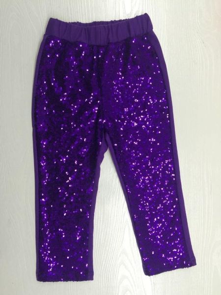 

trousers girls sequin pants yellow gold leggings purple sparkle glitter girl's bottoms, Blue