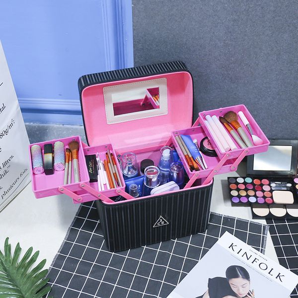 

cosmetic bag 2021 korean large capacity case multifunctional storage box travel portable