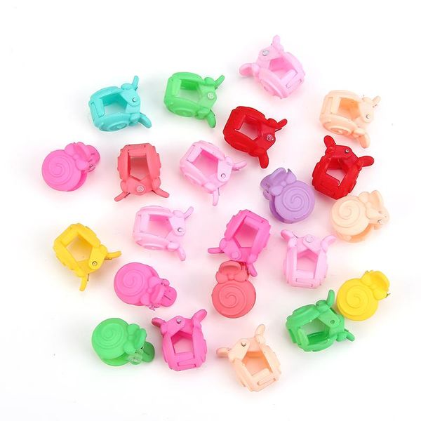 

10pcs/lot mix girls cute small candy flower butterfly mouse hair baby clips hairpins kids accessories, Slivery;white