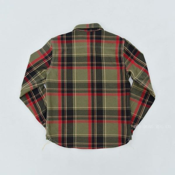 

men's casual shirts vintage bob dong inspired plaid work point collar heavyweight, White;black