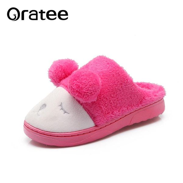

slippers winter cute sheep warm women lovers men couples home for indoor house bedroom plush shoes flats christmas gift, Black