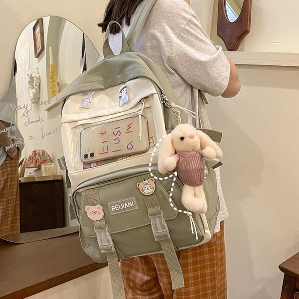 

backpack hocudo women's book kawaii fashion bag girl's leisure travel