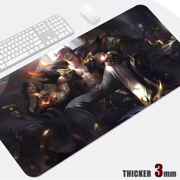 

mouse pads & wrist rests semouse pad league of legends pc gamer office desk mat keybord large rubber stitched edges gaming accessories